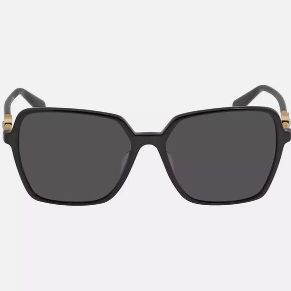 Versace Dark Grey Square Ladies Sunglasses